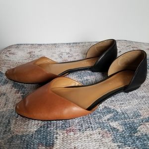 Cole Haan Chrissy D'Orsay size 7brow black flat